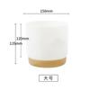 Resina Plástico Ecológico Vaso Pequeno para Flores Vaso Preguiçoso Automático Absorvente de Água Armazenamento de Água Redondo Camada Dupla Suculenta Pothos Planta Verde Vaso de Flores