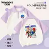 Camisa Polo de Manga Corta de Verano para Niños Sonic the Hedgehog Cuello Solapa 2024 Nueva Casual Deportiva de Medio Manga para Niños