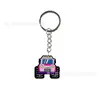 En stock Llavero de Carreras de Camiones Especial Transfronterizo para Colgante de Coche Colgante de Bolsa Llavero Pequeño Regalo