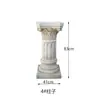 Maceta de Columna Romana Estilo Europeo, Decoración Exterior Romana Retro Europea, Exhibición de Balcón, Sala de Estar Patio Recto Metabo