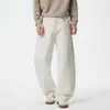 Jeans de Color Sólido Estilo Old Money para Hombre, Tendencia Otoñal 2026, Pantalones Casuales Holgados de Pierna Ancha Curvos