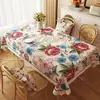 Mantel rectangular estilo americano, impermeable y a prueba de aceite, mantel de comedor sin lavado, nuevo modelo 2025, lujo ligero con sensación de alta gama, tapete protector para escritorio