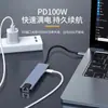 Estação de Docking Tipo-C Oito em Um Transfronteiriça com Porta de Rede USB 3.0 Multi-Portas Estação de Docking Inteligente Hub Multifuncional