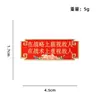 Broche Original Presidente Mao Citações Vermelhas Clássico Grande Líder Grande Homem Citações Famosas Dizeres Texto Liga de Zinco Emblema