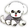 Lindo broche de perro, insignia de acrílico, accesorio para ropa, pin, decoración, pegatina para funda de teléfono, personalizable