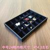 Bandeja de Terciopelo Negro Mediana para Joyería, Anillo, Collar, Pendientes, Pulsera, Almacenamiento, Jade, Bandeja de Exhibición de Joyería con Cajón
