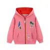 Fonte de Vestuário Infantil Transfronteiriço 2026 Outono Novo Estilo Jaqueta para Meninas Estilo Europeu e Americano Bordado de Flamingo Jaqueta Infantil com Zíper