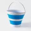 Cubo de Agua Plegable para Uso Doméstico, Dormitorio de Estudiantes, Tamaños Grande y Pequeño Portátiles, Coche de Viaje, Pesca al Aire Libre, Cubo de Plástico Portátil
