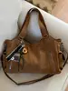 Bolso Tote de Gran Capacidad Nuevo de Nicho 2026 para Mujer, Lindo Bolso Retro para Hombro de Motociclista con Múltiples Bolsillos, Bolso Bandolera de un Solo Hombro