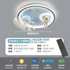 Ventilador de cabeza móvil LED con luz de techo con protección ocular de espectro completo para dormitorio infantil con astronauta de dibujos animados y voz inteligente sin conexión
