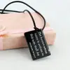 Venda Direta de Fábrica Personalizada Galvanoplastia Liga de Fundição por Injeção Óleo Gotejante Quadrado Criativo Diário da Morte Colar Joias