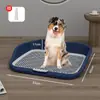 Inodoro para perros extragrande con protección contra salpicaduras y soporte, lavable, urinario para perros estilo plano para uso doméstico, disponible para venta al por mayor