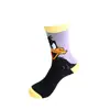 Calcetines de moda europeos y americanos personalizados para hombre y mujer, calcetines personalizados de conejo de dibujos animados para hombre, calcetines deportivos de media pantorrilla de Duffy the Duck para mujer