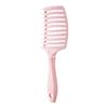916 Peine de Arco Curvo Grande para Mujer Hogar Hueco Peine Pop Esponjoso Parte Superior Craneal Cabello Largo Rizado Hueco Peine para el Cabello