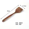Espátula de madera de acacia juego de utensilios de cocina de madera de 9 piezas espátula resistente a altas temperaturas cuchara para ensalada cuchara para sopa cuchara para fideos colador