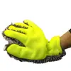 Esponja para Pintura de Coche, Limpieza de Ruedas, No Dañina, Guantes de Felpa Engrosados para Limpieza de Coches, Chenilla de Felpa de Cinco Dedos