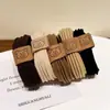 Moda Bonito Urso Cabeça Corda Alta Elástica Borracha Tendão Corda de Cabelo Feminino Novo Estilo Anel de Cabelo Bola Durável Chapéu Capa de Couro