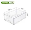 Caja de almacenamiento transparente para frutas y verduras para cocina casera, refrigerador, congelador, caja para conservar la frescura, caja de almacenamiento para granos varios