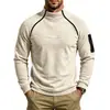 Moletom quente com gola alta, zíper duplo, casual, soltinho, para uso externo, masculino, outono e inverno, peso-pesado, transfronteiriço europeu e americano