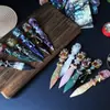 Direct from the manufacturer: natural crystal magic dagger, amethyst witchcraft magic wand, carved piece for home and office decoration