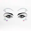 Pegatinas Faciales de Nuevo Producto Transfronterizas Pegatinas para Cejas Diamante de Resina Festival de Música Electrónica EDM Mascarada Faciales Dty Pegatinas Decorativas de Diamante