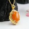 Colgante de Ámbar Natural Guan Yu Colgante de Collar de Cera de Abeja Miel Pura Fábrica Vintage Venta al por Mayor Dropshipping S4022703