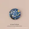 Pintura al óleo maestra de Van Gogh Paisaje de girasoles broche insignia de personalidad pin insignia decoración de bolsa Medalla creativa