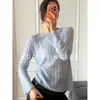 ¡Ambiente relajado y acogedor! Suéter largo de otoño para mujer hecho de Tencel, lana y cachemira con un patrón trenzado similar a una nube