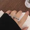 Anillo Minimalista para Dedo Índice para Mujer, Lujo Ligero de Alta Gama con Diseño de Estrella, Anillo Abierto de Nicho Microincrustado