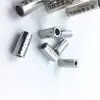 Hebilla para extremo de cuerda, punta cilíndrica para cuerda, hebilla de cordón para cintura para sudaderas y pantalones deportivos, clip sellador para bolsa de embalaje, piezas de accesorio plateadas electrochapadas