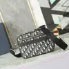 Nueva Bolsa de Mensajero para Hombre con Doble Cremallera, Bolsa para Cámara, Jacquard Bordado de Lona Vintage, Bolso de Hombro, Bolso Cruzado, Bolsa de Mensajero