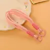 Lanyard Colorido Creativo de Doble Hilo con Doble Hebilla para Teléfono Móvil, Lanyard para Teléfono con Patrón Nudo Bloqueo de Color, Llavero, Accesorio para Bolso