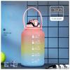 Cubo de celebridad Net Celebrity Ton, gran capacidad, taza de agua con pajita para fitness para hombres y mujeres, hervidor portátil para deportes, estudiantes, taza grande para exteriores