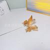 Fruta Vermelha Fruta da Sorte Ornamento Balde de Abraço de Ano Novo Flor de Véspera de Ano Novo Kit de Materiais DIY Folha de Ginkgo Dourada Flor Artificial