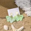 Pendientes Florales Exagerados y Elegantes Estilo Festivo, Pendientes Únicos y Hermosos para Primavera, Joyería Transfronteriza al por Mayor