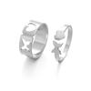 Anillo de Aleación Hueco Más Vendido Transfronterizo Estrella Mariposa Moda Simple Diseño Hueco Anillo de Articulación de Alta Gama Anillo