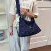 Bolsa de Lona Floral Estilo Coreano Casual Bolsa de Ombro para Mulheres 2026 Nova Bolsa Tote de Grande Capacidade Bolsa de Ombro Fashion