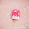 Paleta de Resina Corazón Artificial Helado Hebilla de Zapato Flor de Zapato Caja de Papelería Juguete de Comida DIY Accesorios de Joyería