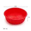 Forma Redonda de Silicone para Bolo de Aniversário de 7,35 Polegadas Forma de Silicone para Assar Forma de Bolo Ferramentas de Confeitaria