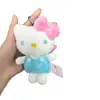 Colgante Auténtico de Bolso Hello Kitty Llavero de Muñeca Sanrio Colgante de Mochila de Peluche Llavero DIY