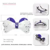 Presilha de mola horizontal com laço cravejado de diamantes acrílicos Grampo de cabelo de comércio exterior europeu e americano Acessórios de cabelo Suporte para rabo de cavalo Lote misto