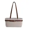 Fivela de Cinto Estilo Retro Coreano Bolsa de Ombro para Mulheres, Tendência de Verão Nicho Versátil Bolsa de Ombro Tipo Balde de Alta Qualidade