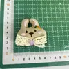 Muñeca de Conejo Linda Dulce Dibujos Animados Rellena de Algodón Decoración para Coleta Accesorios para Joyería DIY Accesorios de Broche de Felpa Suministros