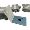 Tarjetas de felicitación de video de papel hechas a mano, simples y modernas, con un toque de alta gama, folleto promocional cultural personalizado y expositor de tarjetas de felicitación