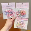Gomas para el pelo de pulgar de colores de caramelo de dibujos animados para niños, Diademas para bebé, Gomas elásticas de alta elasticidad para niñas pequeñas, Cuerdas para el pelo para niñas
