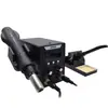 Estação de Solda com Display Digital Duplo Pistola de Ar Quente Ferro de Solda Elétrico Ferro de Solda 8786D Modo de Repouso