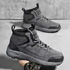 Novos sapatos de caminhada masculinos para atividades ao ar livre, adequados para todas as estações, sapatos casuais de sola grossa, antiderrapantes, impermeáveis, resistentes ao desgaste, à prova d'água para o verão