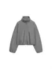 AliExpress item mais vendido atacado comércio exterior transfronteiriço novo feminino europeu e americano manga longa gola alta macio jaqueta bomber