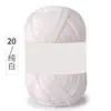 Algodón Leche de 4 hebras Amigable con la Piel Algodón Peinado Tejido a Mano DIY Hilo para Bebé Chaleco Sombrero Bufanda Ropa de Abrigo Lana de Grosor Medio Bola de Lana