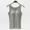 Camisola de Rayón de una Pieza con Dedos Separados y Copas en el Pecho para Mujer, Disponible en 9 Colores y 5 Tallas, con Tirantes Anchos, Ropa Interior de Capa Base Ajustada